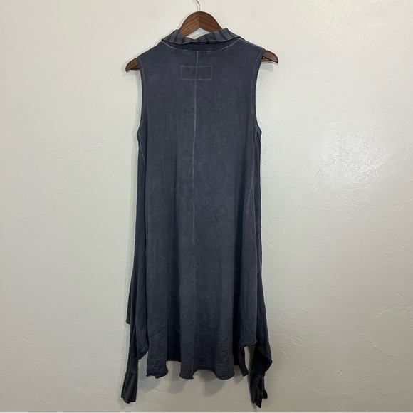 Luukaa Sleeveless Handkerchief Oversized Lagenlook Hem Tunic Top Size 8 - Picture 9 of 10
